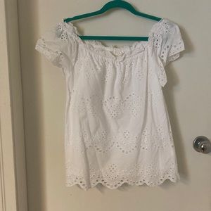 BNWOT Adviva peasant off the shoulder shirt size L